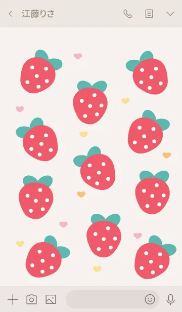 [LINE着せ替え] Sweet strawberry 11 ^^の画像3