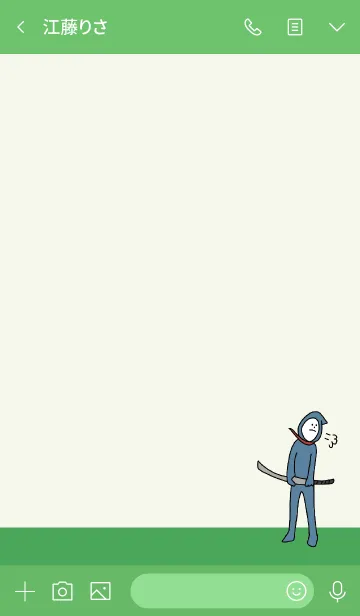 [LINE着せ替え] 緑 : NINJA BALLOON 03の画像3