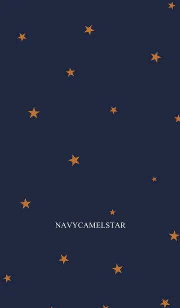 [LINE着せ替え] ネイビーとキャメル。星。の画像1