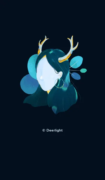 [LINE着せ替え] Deerlight - Jhane - Blueの画像1