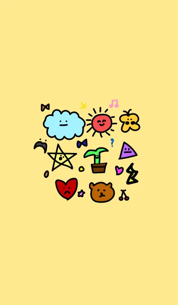 [LINE着せ替え] 8歳の子供の落書きの画像1