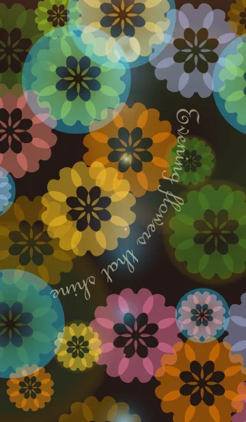 [LINE着せ替え] Evening flowers that shineの画像1