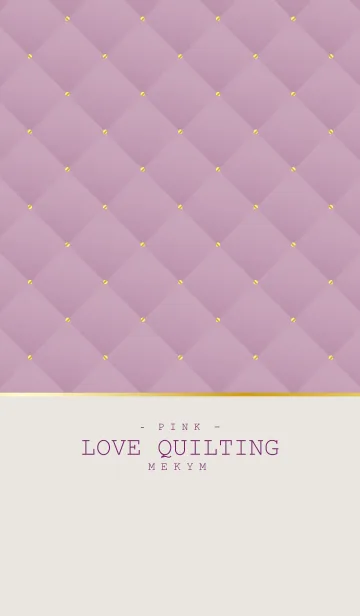 [LINE着せ替え] LOVE QUILTING PINK 20の画像1