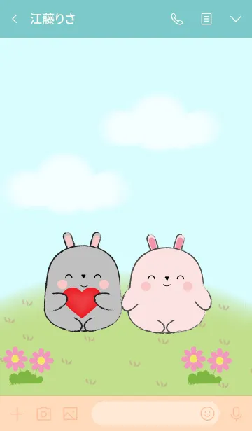 [LINE着せ替え] My Fat Sum Rabbit Theme2 (jp)の画像3