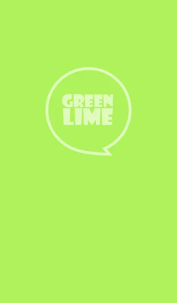 [LINE着せ替え] Love Lime Green Ver.3 (jp)の画像1