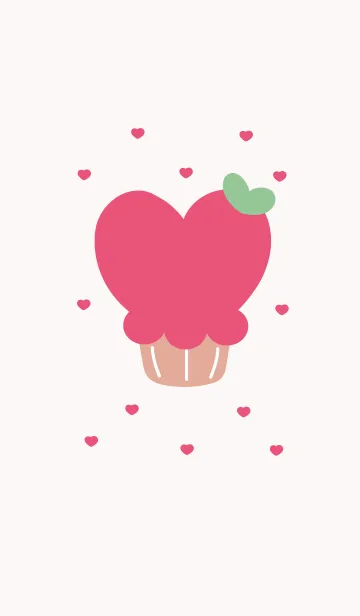 [LINE着せ替え] lovely heart cake 4の画像1