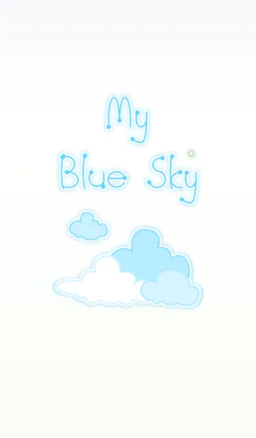 [LINE着せ替え] My Blue Sky 2！ (White V.1)の画像1