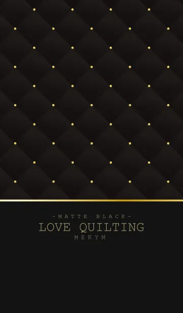 [LINE着せ替え] LOVE QUILTING 10 -MATTE BLACK-の画像1