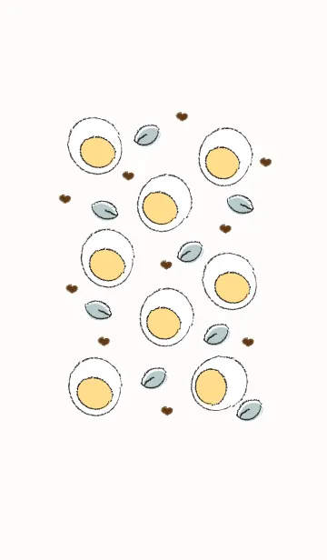 [LINE着せ替え] Cute boiled egg 10の画像1