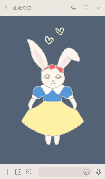 [LINE着せ替え] 白雪姫ウサギの画像3