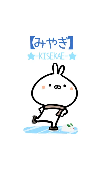 [LINE着せ替え] 【みやぎ】ゆるかわウサギ・ふゆの画像1