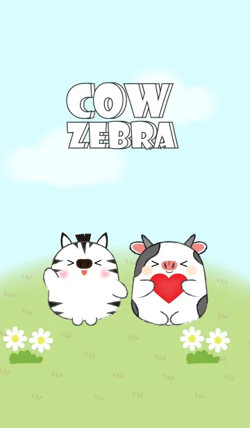 [LINE着せ替え] My Fat Cow＆ Zebra Theme (jp)の画像1