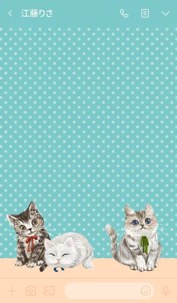 [LINE着せ替え] おしゃれな猫たちの画像3