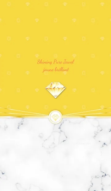 [LINE着せ替え] Shining Pure Jewel jaune brillantの画像1