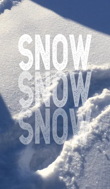 [LINE着せ替え] SNOW SNOW SNOW WALKの画像1