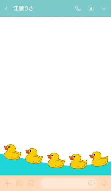 [LINE着せ替え] お風呂のアヒルちゃんの画像3