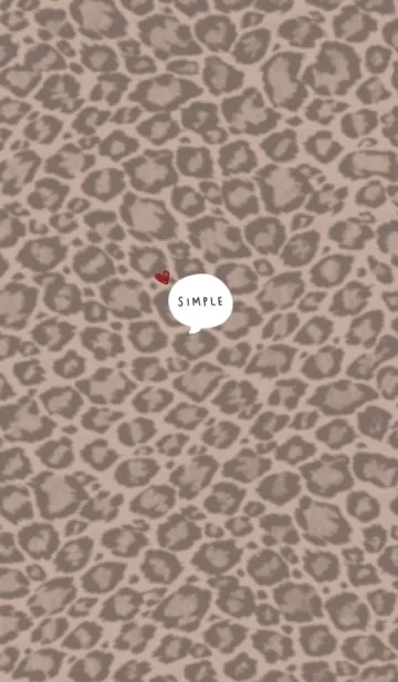 [LINE着せ替え] ヒョウ柄とシンプルの画像1