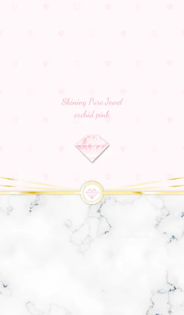 [LINE着せ替え] Shining Pure Jewel orchid pinkの画像1