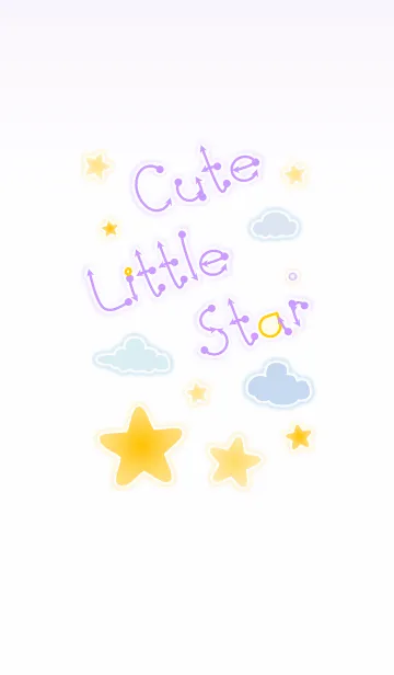 [LINE着せ替え] Cute Little Star 2！ (Violet Ver.2)の画像1