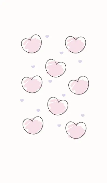 [LINE着せ替え] Sweet mini heart 6の画像1