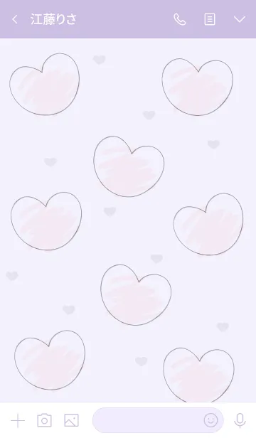 [LINE着せ替え] Sweet mini heart 6の画像3