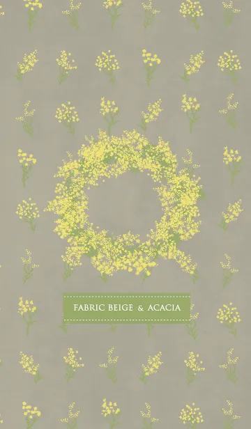 [LINE着せ替え] Fabric beige ＆ Acacia [2]の画像1