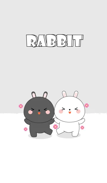Cute Cute Sum Rabbit Theme (jp)の着せ替えメイン画像