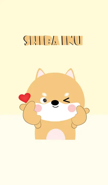 [LINE着せ替え] Love Love Cute Shiba Inu theme (jp)の画像1