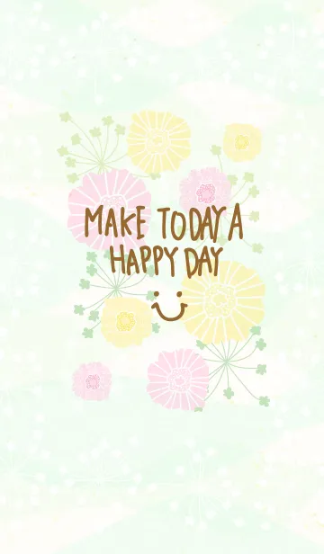 [LINE着せ替え] 北欧風お花-スマイル8-の画像1