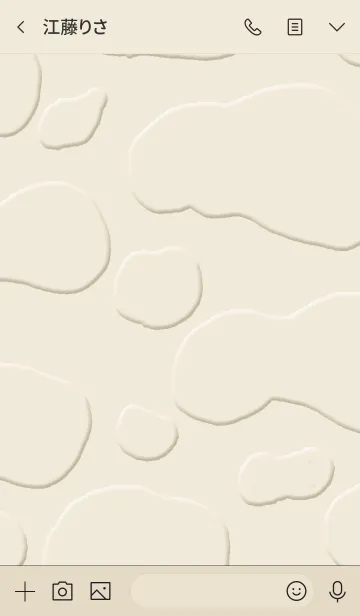 [LINE着せ替え] 牛柄。ベージュ。の画像3