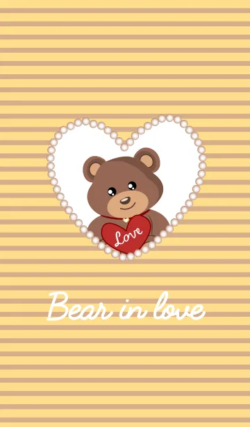 [LINE着せ替え] Cocoa bear (Bear in Love)の画像1