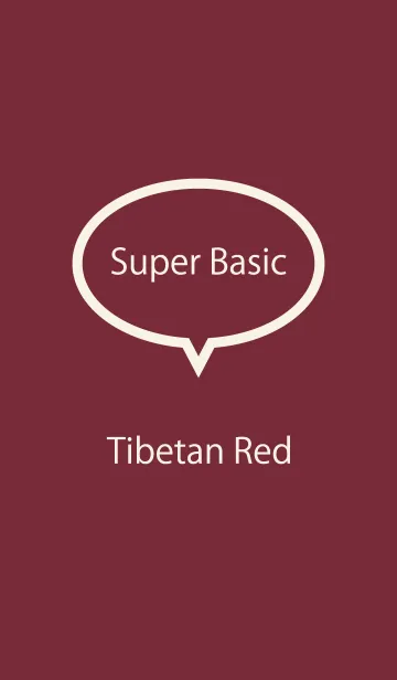 [LINE着せ替え] Super Basic Tibetan Redの画像1