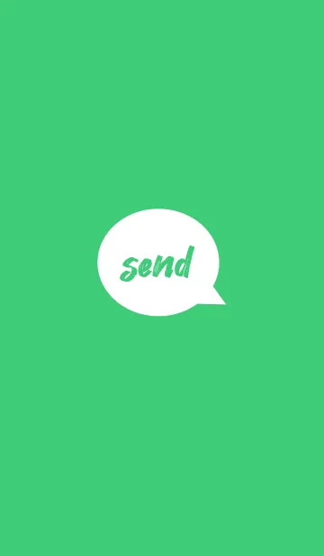 [LINE着せ替え] send simple(green2)の画像1