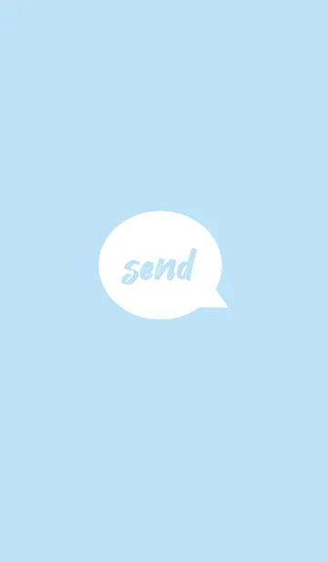 [LINE着せ替え] send simple(white2)の画像1