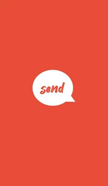 [LINE着せ替え] send simple(red1)の画像1