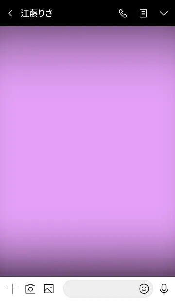 [LINE着せ替え] Lavender Purple Neon Theme v.3 (jp)の画像3