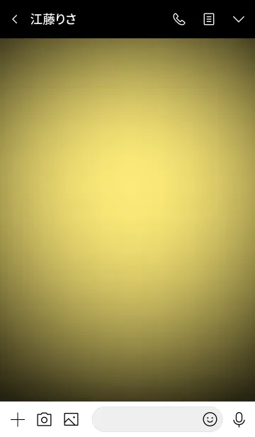 [LINE着せ替え] Blonde Yellow in black v.3 (jp)の画像3