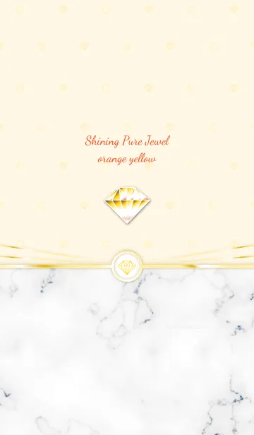 [LINE着せ替え] Shining Pure Jewel orange yellowの画像1