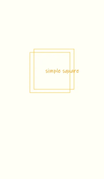 [LINE着せ替え] simple square =orange=*の画像1