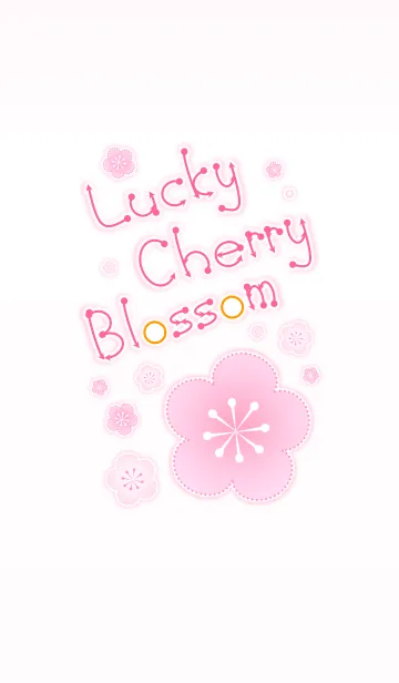 [LINE着せ替え] Lucky Cherry Blossom 2！ (Pink V.4)の画像1