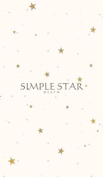 [LINE着せ替え] SIMPLE STAR 4 -NATURAL YELLOW-の画像1