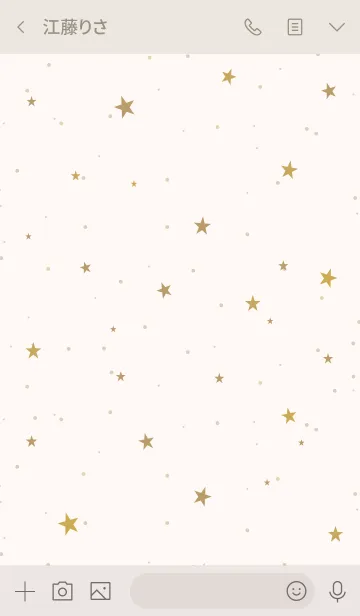 [LINE着せ替え] SIMPLE STAR 4 -NATURAL YELLOW-の画像3