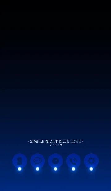 [LINE着せ替え] - SIMPLE NIGHT BLUE LIGHT -の画像1
