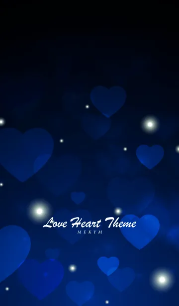 [LINE着せ替え] Love Heart Theme -NIGHT BLUE-の画像1