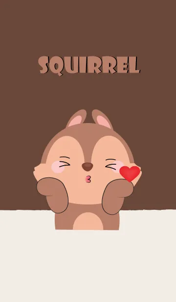 [LINE着せ替え] Love Love Cute squirrel Theme (jp)の画像1