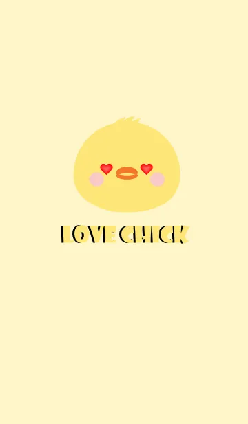 [LINE着せ替え] Simple Lover Chick Theme (jp)の画像1