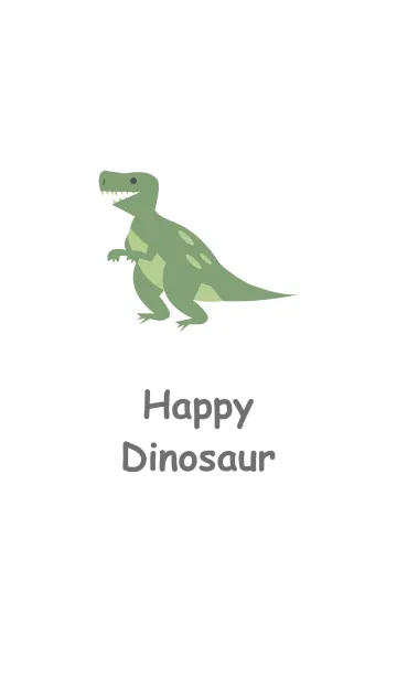 [LINE着せ替え] 緑の恐竜のミニマリストの画像1