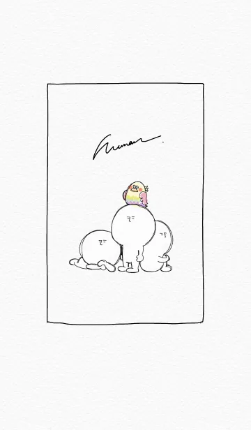 [LINE着せ替え] ひゅーマン。の画像1