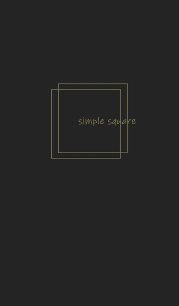 [LINE着せ替え] simple square =black=**の画像1