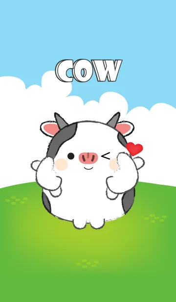 [LINE着せ替え] Love You Cow (jp)の画像1